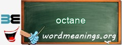 WordMeaning blackboard for octane